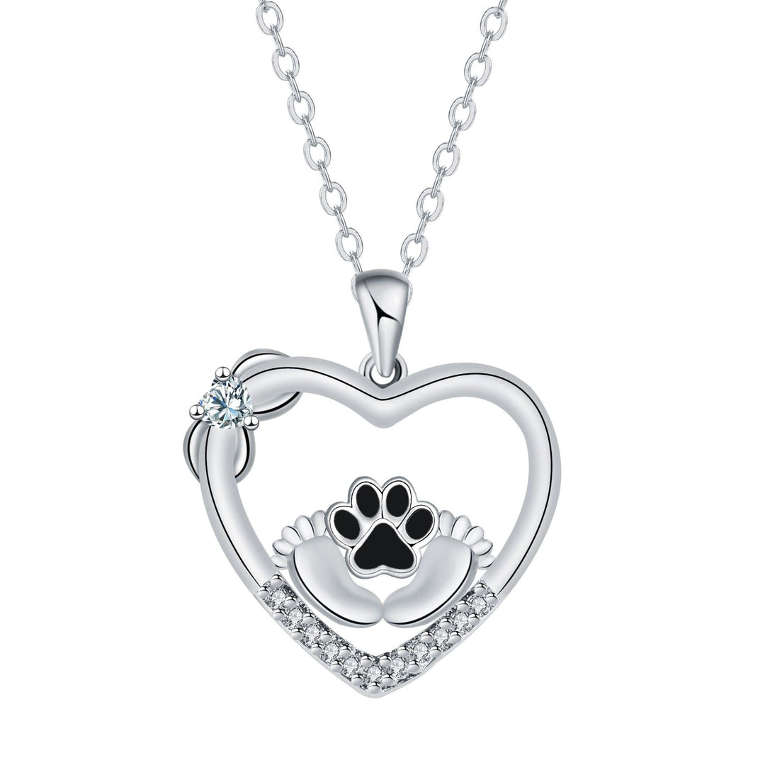 Heartfelt Paw Chain with Zirconia - Loyal Companions
