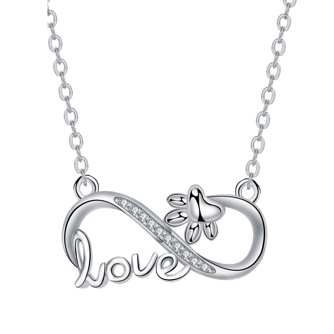 Forever Connected - Paw Infinity Necklace Silver